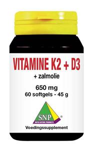 SNP Vitamine k2 + d3 + zalmolie 60 Capsules