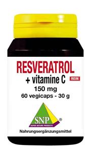 SNP Resveratrol + vitamine c 150 mg puur 60 Vegetarische Capsules