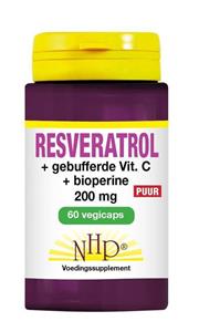 Nhp Resveratrol 200 mg vitamine c bioperine puur 60 Vegicaps