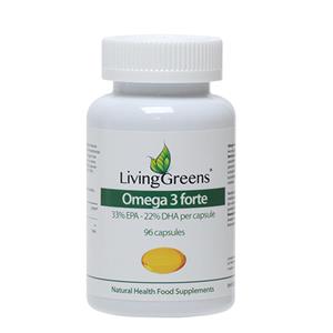 Livinggreens Omega 3 visolie forte 96 Capsules