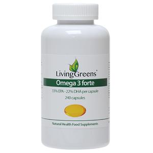 Livinggreens Omega 3 visolie forte 240 Capsules