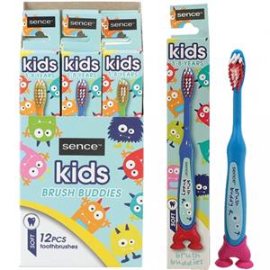 Sence  Kindertandenborstel - Brush Buddy - Willekeurige Kleur - 3-8 Jaar