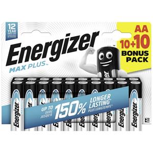 Energizer Max Plus Mignon (AA)-Batterie Alkali-Mangan 1.5V 20St.