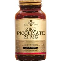 Solgar Zinc Picolinate 22Mg 100 tabletten