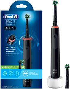 Oral-B Pro3 3000 Cross Action - Elektrische Tandenborstel - 2 opzetborstels