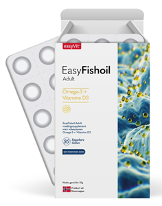 EasyVit EasyFishoil Adult Omega-3 en Vitamine D3 Kauwtabletten