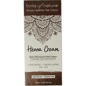 Tints Of Nature Henna cream light brown semi permanent 70 ML