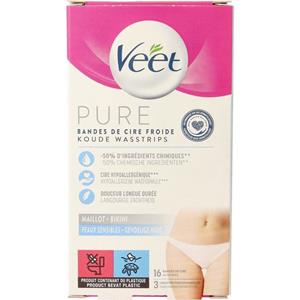 Veet Mimima koude wax strips bikini hypoallergene 16 Stuks