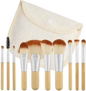 Mimo Make-up Brush Set Bamboo set 10 stuks