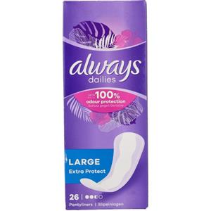 Always Dailies inlegkruisjes extra protect large 26 Stuks