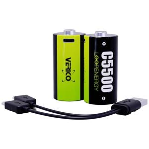 Oplaadbare C batterij (baby)  LoopEnergy NiMH 1.5 V 3700 mAh 2 stuk(s)