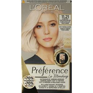 L'Oréal Paris 11.21 ultra licht parelmoer asblond 1 Set