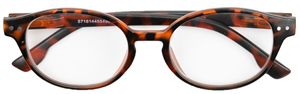 Melleson Optics Leesbril +2.50 Mat Havanna Rond