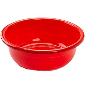 PlasticForte Grote kunststof teiltje/afwasbak rond 20 liter rood -