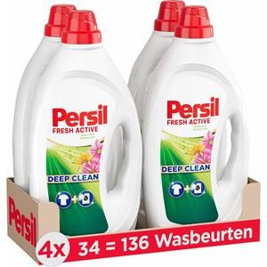Persil Vloeibaar Wasmiddel Fresh Active Zomerse Tuin Voordeelverpakking - 136 wasbeurten (4x34)