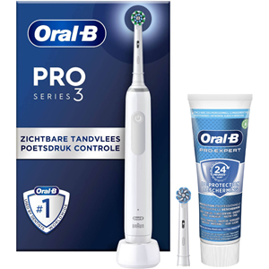 Oral-B PRO 3 3800 White Pro-Expert Edition + Tandpasta