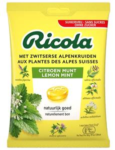 Ricola Citroen munt suikervrij 75 G