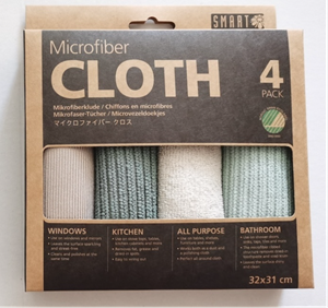 Smart Microfibre Cloths Shady Green Grau