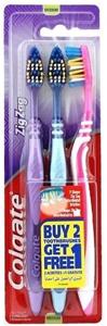 Colgate Tandenborstel zigzag medium 2 Stuks