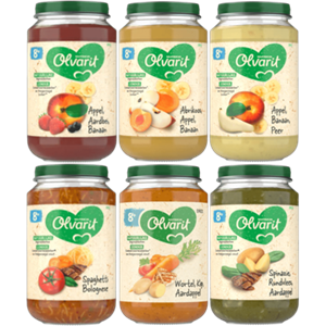 Olvarit lvarit 8+ Maanden Maaltijdpotjes en Fruitpotjes 6 x 200g bij Jumbo