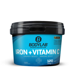 Bodylab24 Iron + Vitamin C (Energy Boost - Immune Boost)  (120 Tabletten)