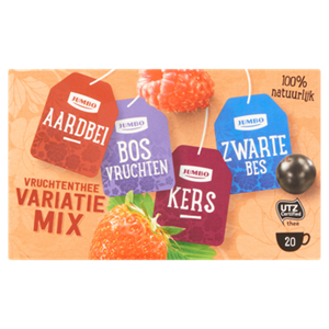 Jumbo umbo Vruchtenthee Variatie Mix 20 Stuks