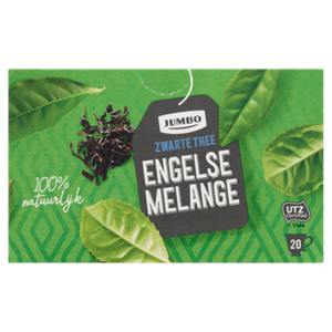 Jumbo umbo Zwarte Thee Engelse Melange 20 Stuks