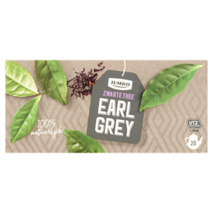 Jumbo umbo Zwarte Thee Earl Grey voor Pot 20 Stuks