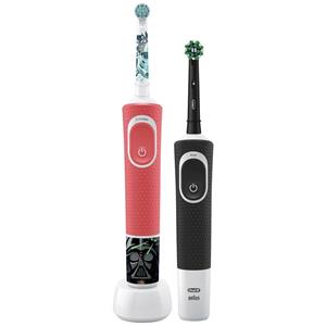 Oral-B D103 Black + D100 Star Wars D103.413.3-D100.410.2K Elektrische Kinderzahnbürste Rotierend/Os