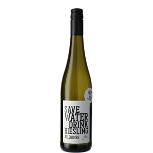 Weingut Allendorf Weingut Familie Allendorf Save Water Drink Riesling Alcoholvrij 2022 | Duitse Witte alcoholvrije wijn | Rheingau - Duitsland | 0,75L