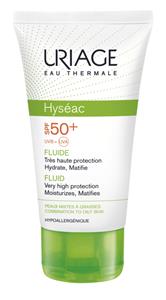 Uriage Hyséac zonnefluide gemengde/vette huid spf50+ 50 ml