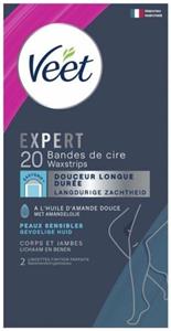 Veet Expert koude waxstrips benen sensitive 20 Stuks