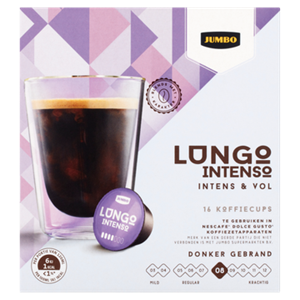 Jumbo umbo Lungo Intenso Dolce Gusto Koffiecups 16 Cups