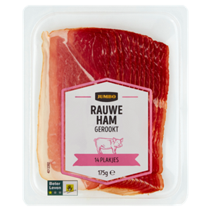 JUMBO umbo Rauwe Ham Gerookt 175g
