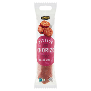 Jumbo umbo Pittige Chorizo Droge Worst 250g