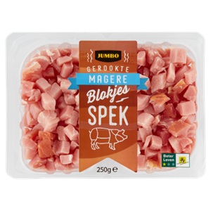 JUMBO umbo Gerookte Magere Blokjes Spek 250g