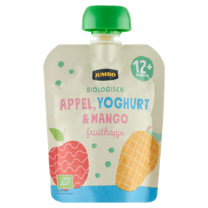 JUMBO umbo Fruithapje Appel, Yoghurt & Mango Biologisch 12+ Maanden 85g