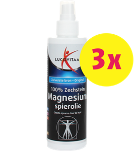 Lucovitaal 100% pure zechstein magnesium spierolie spray 600ml