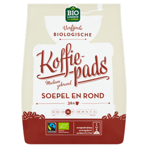 Jumbo umbo Biologische Koffiepads Soepel en Rond 250g