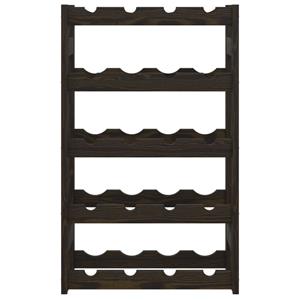 Bonnevie - Weinregal für 20 Flaschen Schwarz Massivholz Kiefer vidaXL805508
