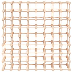 vidaXL Wijnrek voor 72 flessen 90,5x23x90,5 cm massief grenenhout