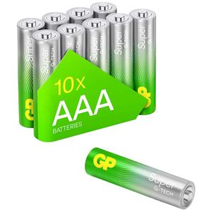 GP Batteries Super AAA batterij (potlood) Alkaline 1.5 V 10 stuk(s)