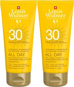 Louis Widmer Sun all day 30 duo geparfumeerd 2 x 100ml