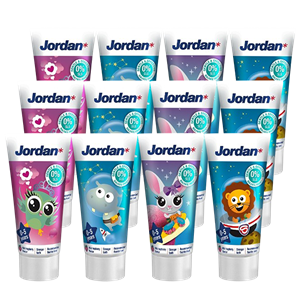 Jordan Kids - Tandpasta 0/5 jaar - Milde Fruitsmaak - 3x50ml - Voordeelverpakking