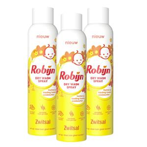 Zwitsal  Robijn Dry Wash Spray - Kleding Opfrisser - 3 x 200ml - Voordeelpack