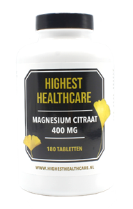 Highest Healthcare Magnesium Citraat 400mg Tabletten