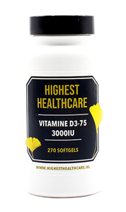 Highest Healthcare Vitamine D3-75 3000IU Softgels