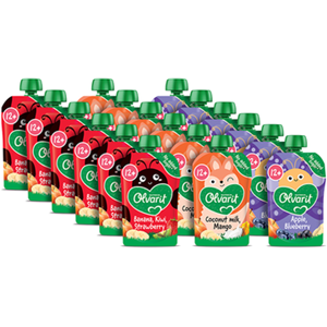 NUTRICIA Olvarit lvarit Variatiemenu 3 Smaken Knijpfruit 12+ Maanden 18 x 100g bij Jumbo