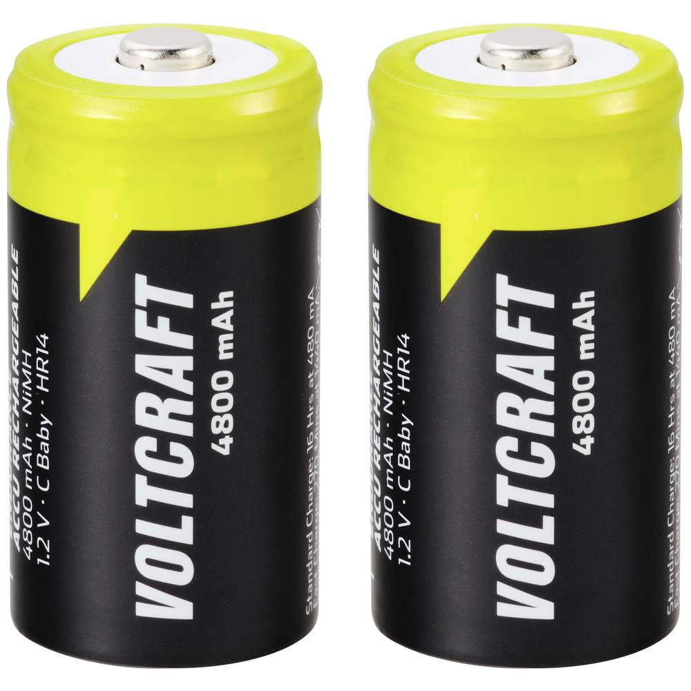 VOLTCRAFT Oplaadbare C batterij (baby) Endurance NiMH 1.2 V 4800 mAh 2 stuk(s)