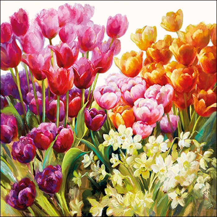 Ambiente Servetten 25x25cm Tulips 20 Stuks